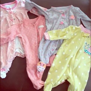 Infant girl sleepers